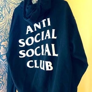 Anti Social Club hoodie black